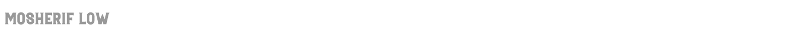Mosherif font preview